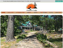 Tablet Screenshot of chaudierelodge.com